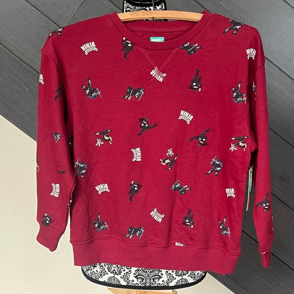 365 Kids Ninja Academy Characters‎ Crewneck NWT